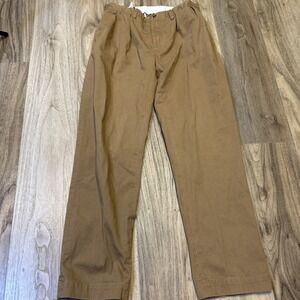 Ralph Lauren Ethan Pants‎ men's size 32X31" beige color Pleated